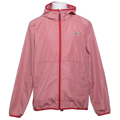 Regnjakke (Rød, Hvid) fra Lacoste Polyester