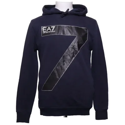 Hoodie (Blue) from Emporio Armani Cotton, Elastane, Polyester