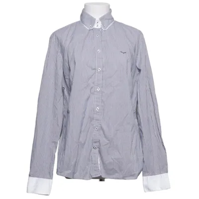 Button down shirt (Blue, White) from SAND Pink Label Cotton, Elastane, Polyamide
