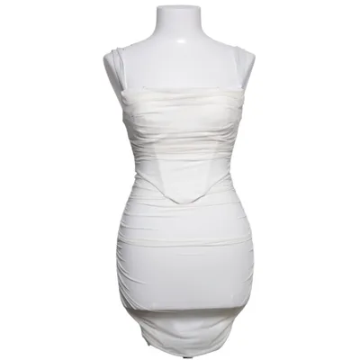 Robe de cocktail (Blanc) de Oh Polly Élasthane, Polyester