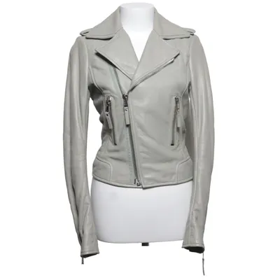 Bikerjacka (Grå, Grön) från Balenciaga Skinn, Viskos