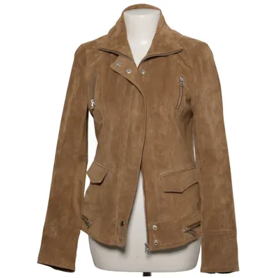 Bikerjacke (Braun) von Manguun Leder, Polyester