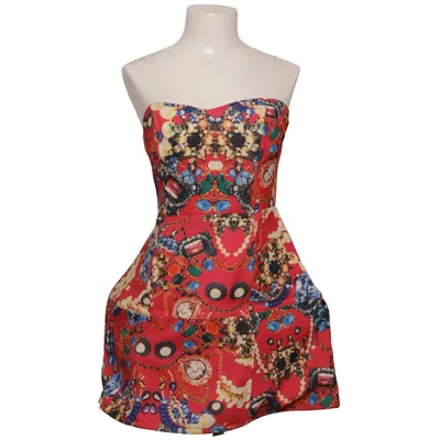 Dress (Pink, Multicolored) from Wow Couture Polyester