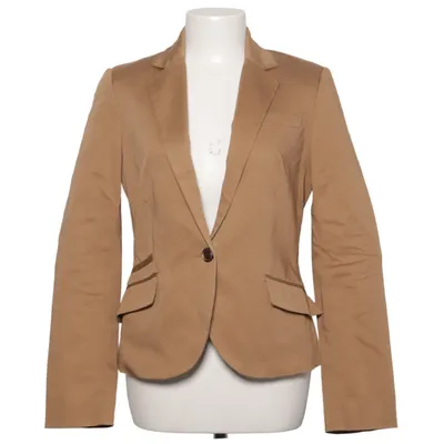 Blazer (Beige) de Mango Basics Coton, Élasthane, Polyester