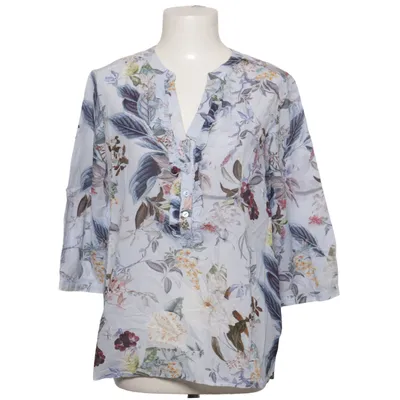 Blouse (Blue, Multicolored) from Alba Moda Cotton