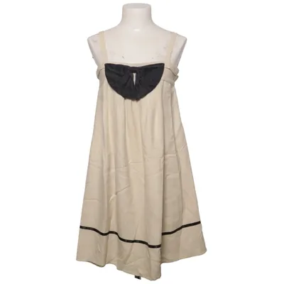 Dress (Beige, Black) from Edith & Ella Elastane, Polyester, Silk
