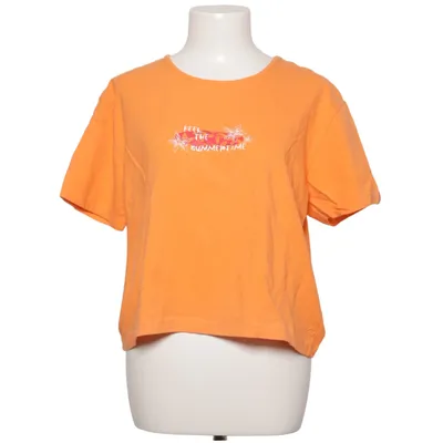 T-shirt (Orange) de Mangoon Coton, Élasthane