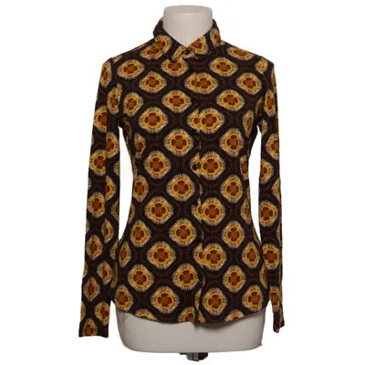 Blouse (Marron, Jaune, Multicolore) de Surkana Élasthane, Viscose