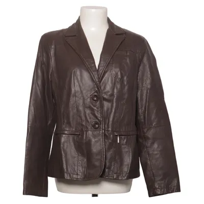 Blazer en cuir (Marron) de Fiorella Rubino Cuir
