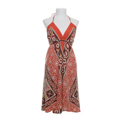 Halterneck dress (Red, Multicolored) from Mango Basics