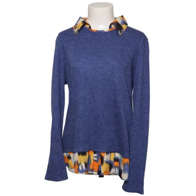 Blouse (Bleu, Multicolore) de Sophyline Acrylique, Nylon, Polyester