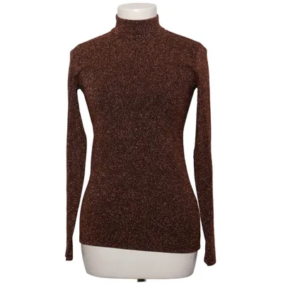 Rollkragenpullover (Schwarz, Braun) von Hallhuber Elasthan, Metallfaser, Viskose