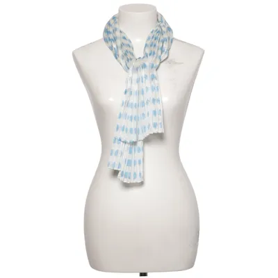 Scarf (Blue, White)