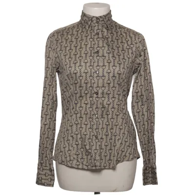 Shirt (Beige, Black) from Caliban Cotton, Elastane