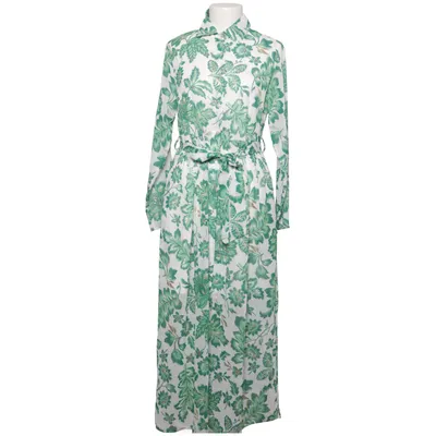 Maxi dress (White, Green, Gold) from JS Millenium Polyester