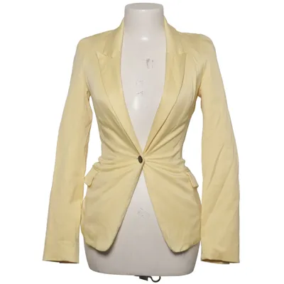Blazer (Jaune) de Attentif Coton, Élasthane, Polyester