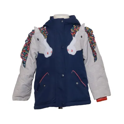 Vinterjacka (Blå, Grå, Flerfärgad) från Mini Boden Elastan, Polyester