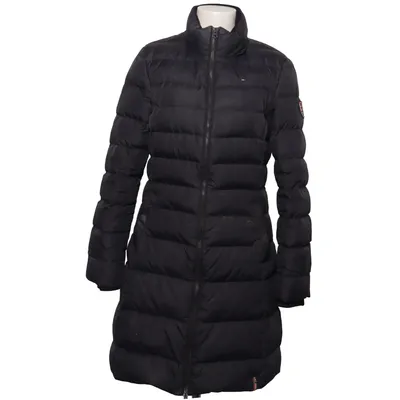 Dunfrakke (Sort) fra Tommy Hilfiger Denim Akryl, Polyester