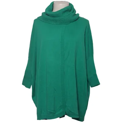 Rollkragenpullover (Grün) von Caroline Biss Kaschmir, Baumwolle, Wolle