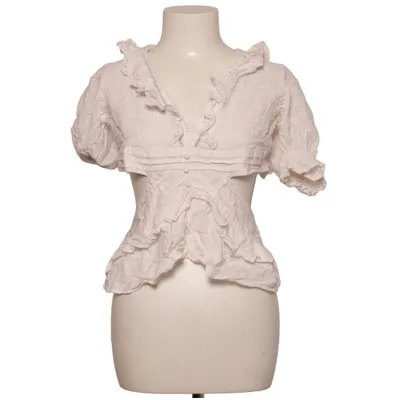 Crop top (Vit) från Reclaimed Vintage Bomull, Polyester, Viskos