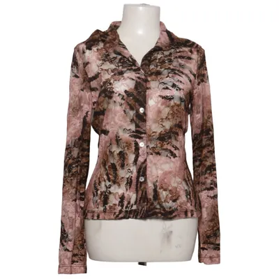 Bluse (Pink, Brun, Flerfarvet) fra Heine Elastan, Polyester