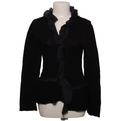 Cardigan (Black) from Siste's Acrylic, Mohair, Polyamide