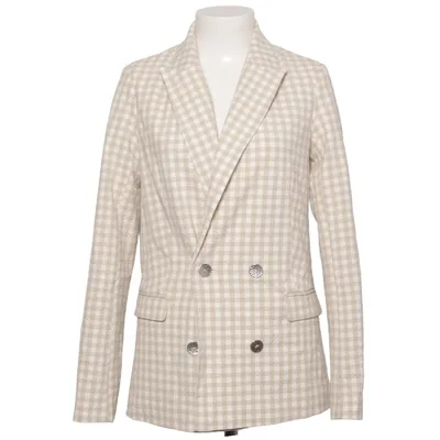 Pea coat (Beige, White) from Melting Stockholm