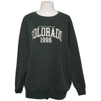 Sweatshirt (Grøn) fra New Look Curves Bomuld, Elastan, Polyester