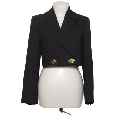 Blazer (Black) from Ganni Recycled polyester, Viscose