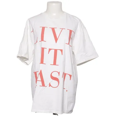 T-shirt (Blanc, Rouge) de Lfdy Coton