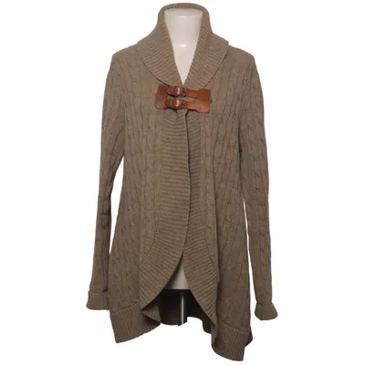 Cardigan (Beige) fra Ralph Lauren Kashmir, Læder, Uld