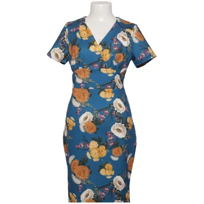 Klänning (Blå, Flerfärgad) från Top Vintage Elastan, Polyester