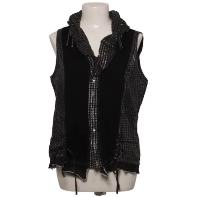 Korte mouwen capuchon sweater (Zwart, Wit) van Apanage Katoen, Elastaan, Nylon, Viscose