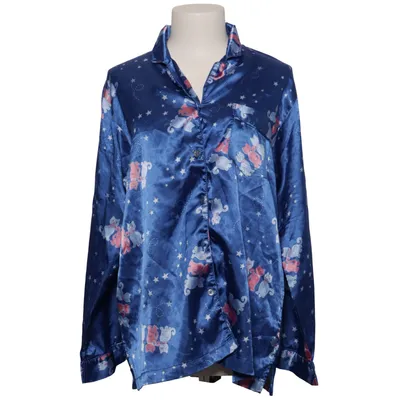 Pyjamasskjorte (Blå, Flerfarvet) fra Request Polyester