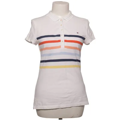 Poloshirt (Wit, Meerkleurig) van Tommy Hilfiger Katoen, Elastaan