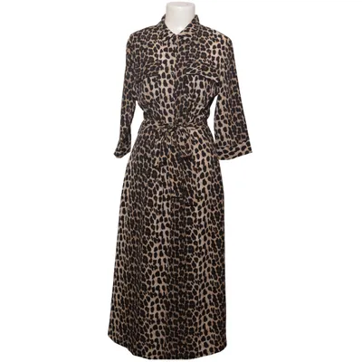 Shirt dress (Beige, Black) from Annika Polyester