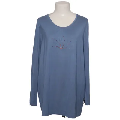 Långärmad t-shirt (Blå) från Up Fashion Elastan, Viskos