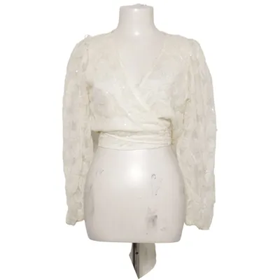 Wikkelblouse (Wit) van Elli White Polyester