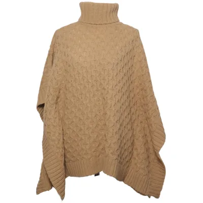 Poncho (Beige) von Michael Kors Acryl, Alpakawolle