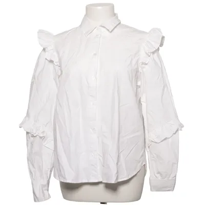 Blouse (Ruffle Slv Poplin Blouse) from Costes Studio Cotton