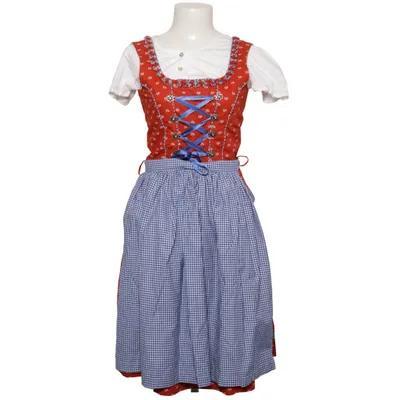 Dirndl (Röd, Blå, Vit, Flerfärgad) från Alpenfeeling Bomull, Polyester