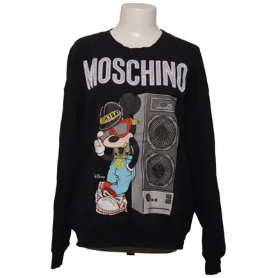 Collegetröja (Svart, Flerfärgad) från H&M x Moschino Bomull