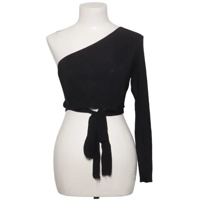 Crop top (Black) from Zara Knit Viscose