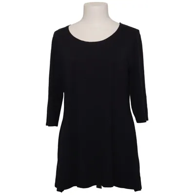 Lange mouwen shirt (Zwart) van Mocca Elastaan, Viscose