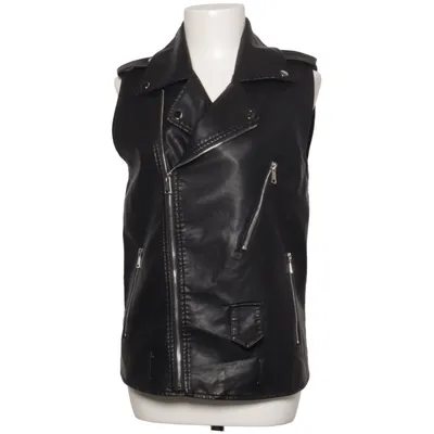 Biker vest (Black) from Drôle de Copine Polyurethane, Viscose