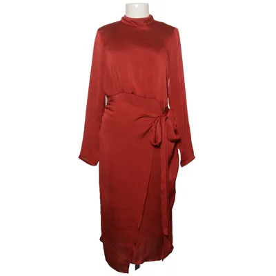 Wrap dress (Red) from Lost Ink Polyester