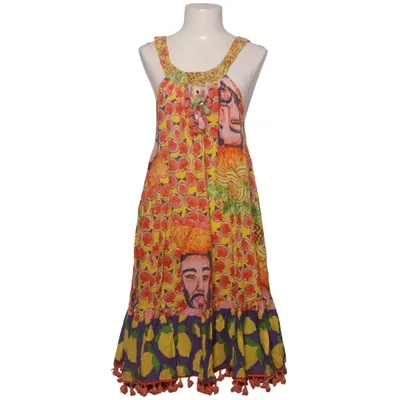Maxi dress (Yellow, Multicolored) from Antica Sartoria Cotton