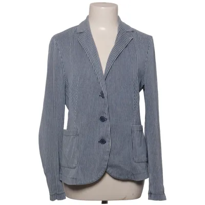 Blazer (Blue, White) from Sandwich Cotton, Elastane, Polyester