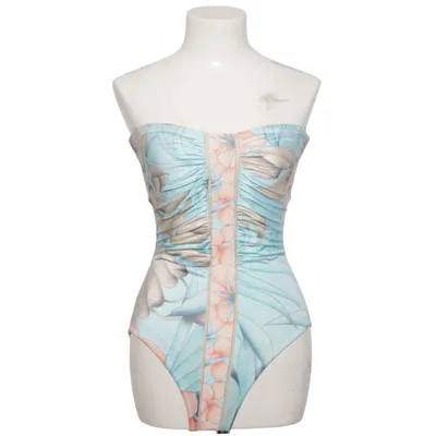 Badpak (Blauw, Meerkleurig) van Alba Moda Elastaan, Polyamide