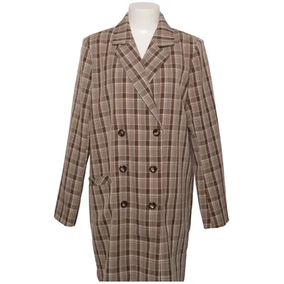 Blazer (Bruin, Grijs, Wit) van Karo Kauer x NA-KD Polyester